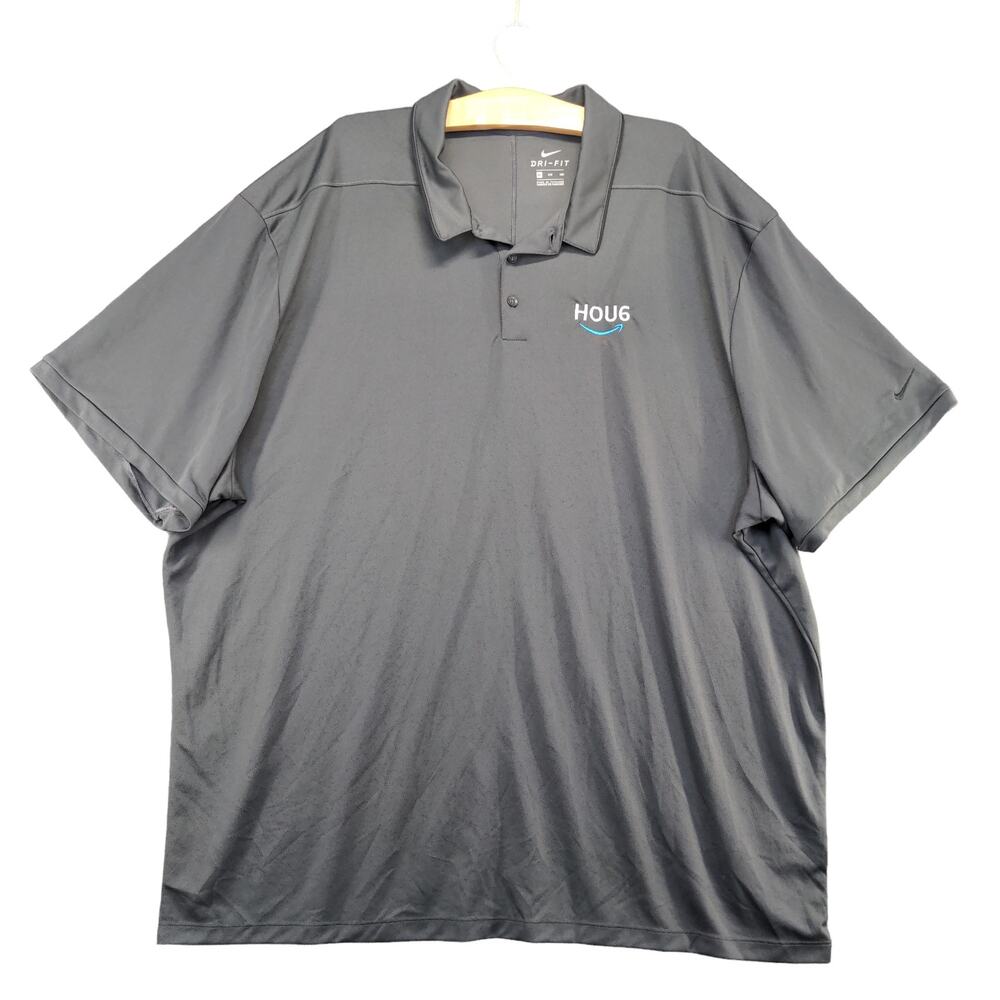 Nike Dri Fit Amazon HOU6 Polo Shirt Men's 4XL Embroidered Logo Employee